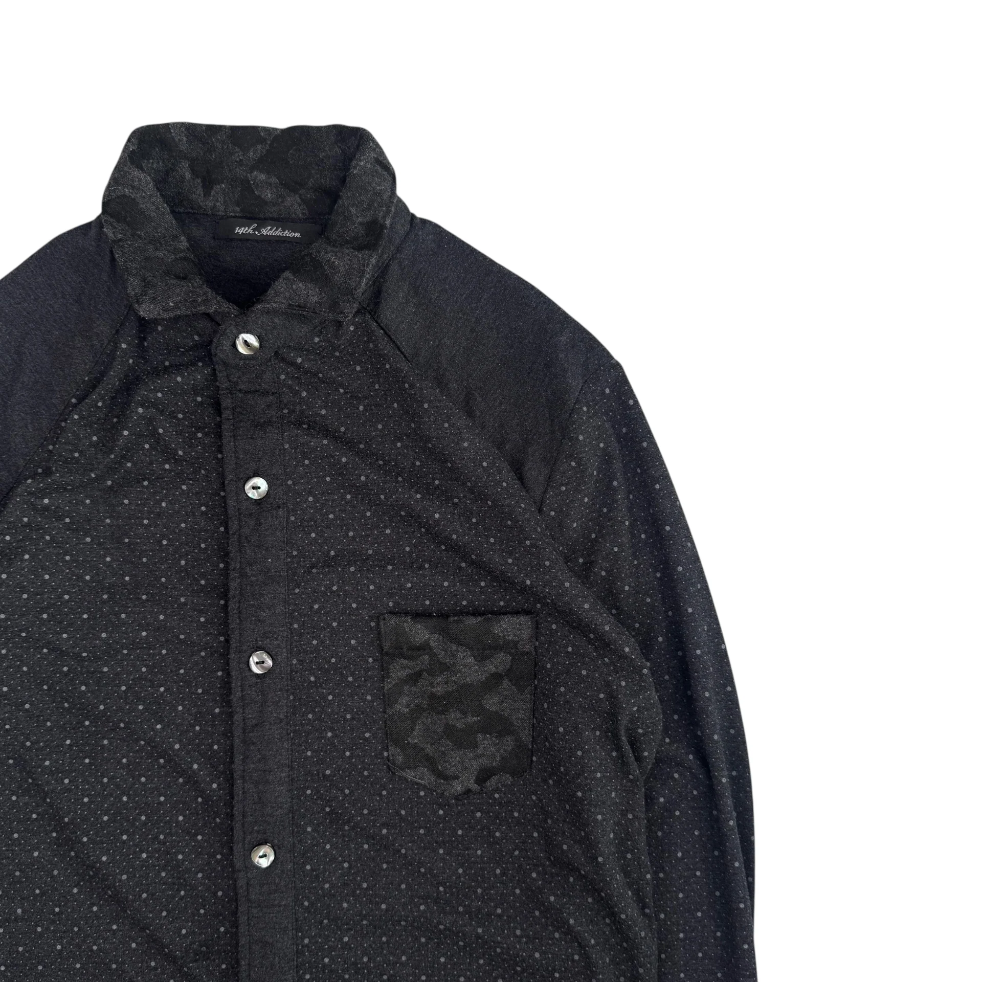 (1) 14TH ADDICTION BUTTON UP SHIRT - BLACK - Image 3