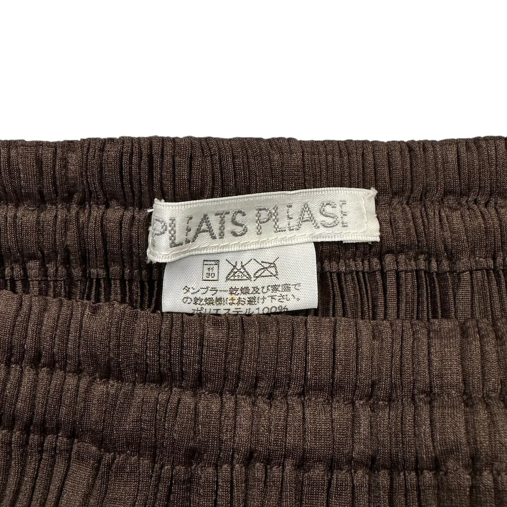 (1) ISSEY MIYAKE PLEATS PLEASE SKIRT - BROWN - Image 3
