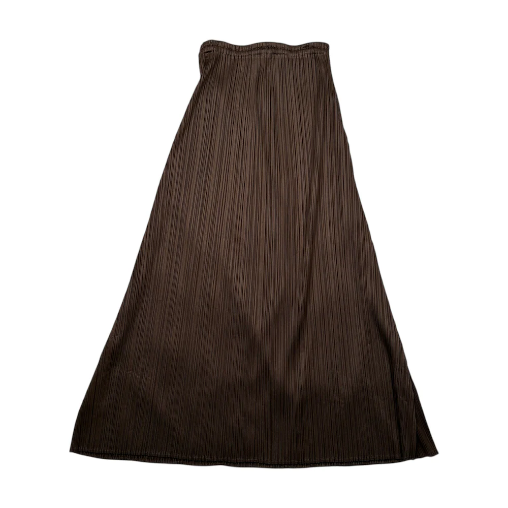 (1) ISSEY MIYAKE PLEATS PLEASE SKIRT - BROWN - Image 4