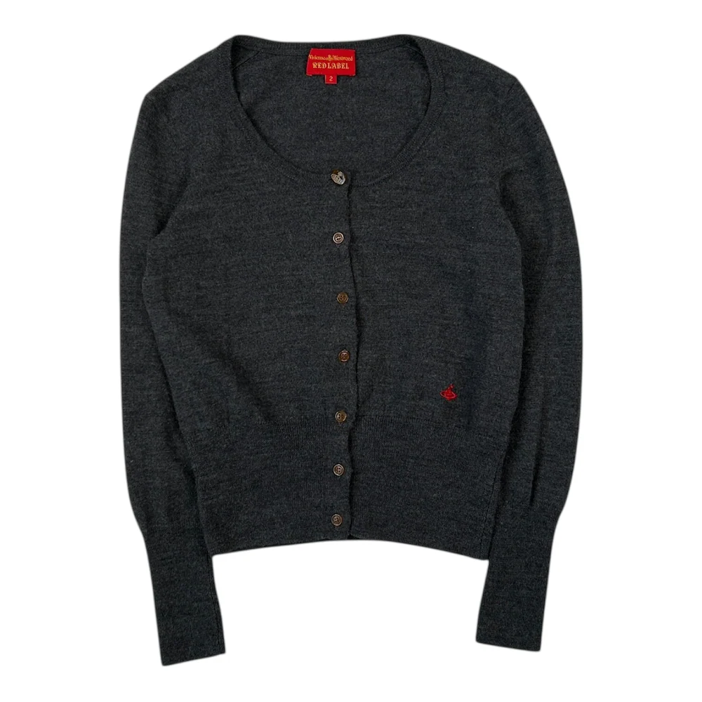 (2) VIVIENNE WESTWOOD RED LABEL CARDIGAN - GREY