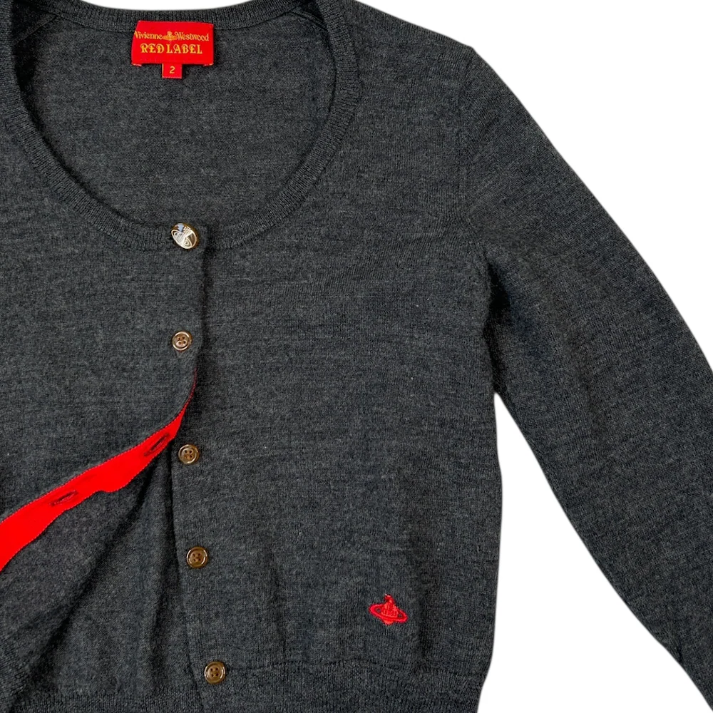 (2) VIVIENNE WESTWOOD RED LABEL CARDIGAN - GREY - Image 3