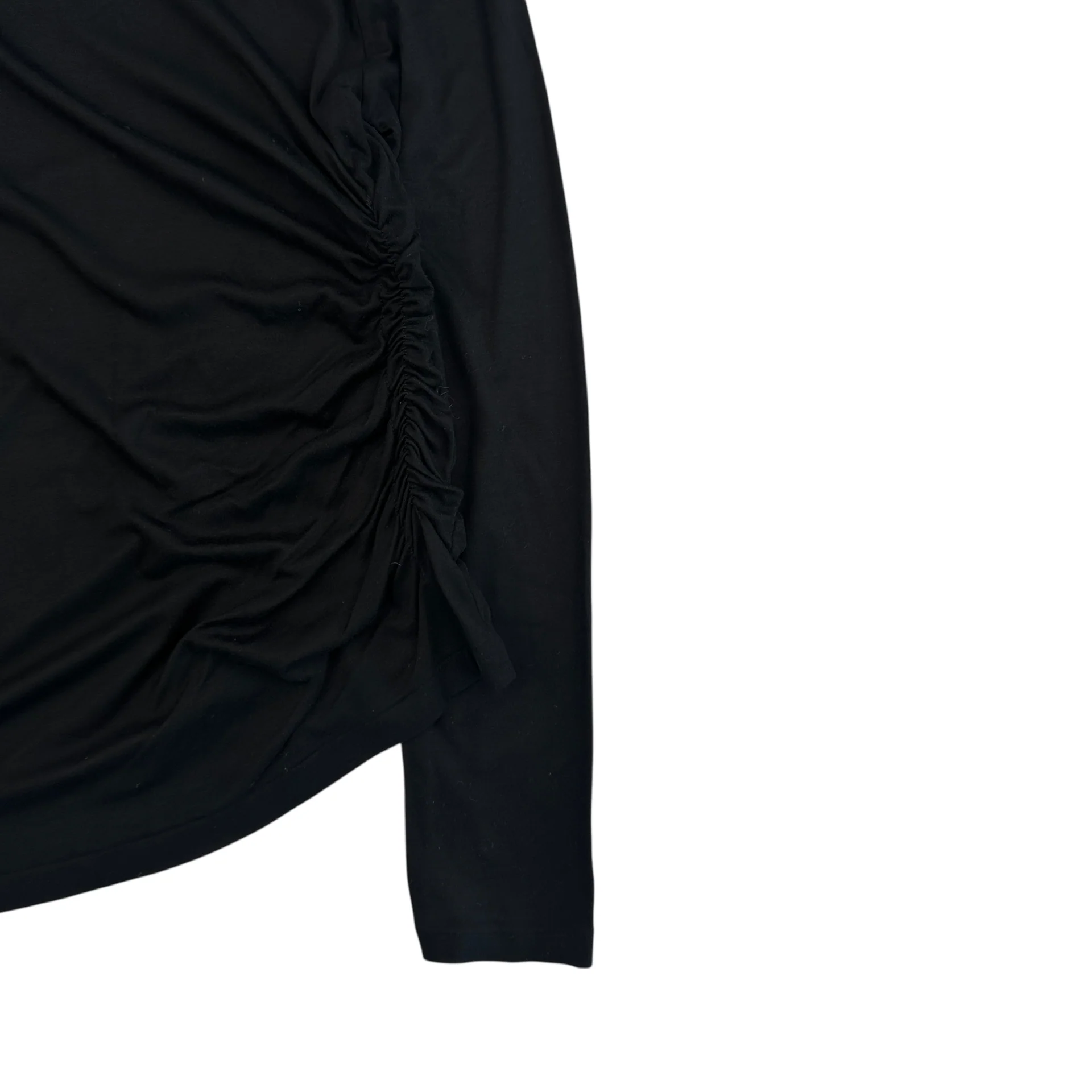 (2) YOHJI YAMAMOTO + NOIR TENCEL LONG SLEEVE - BLACK - Image 4