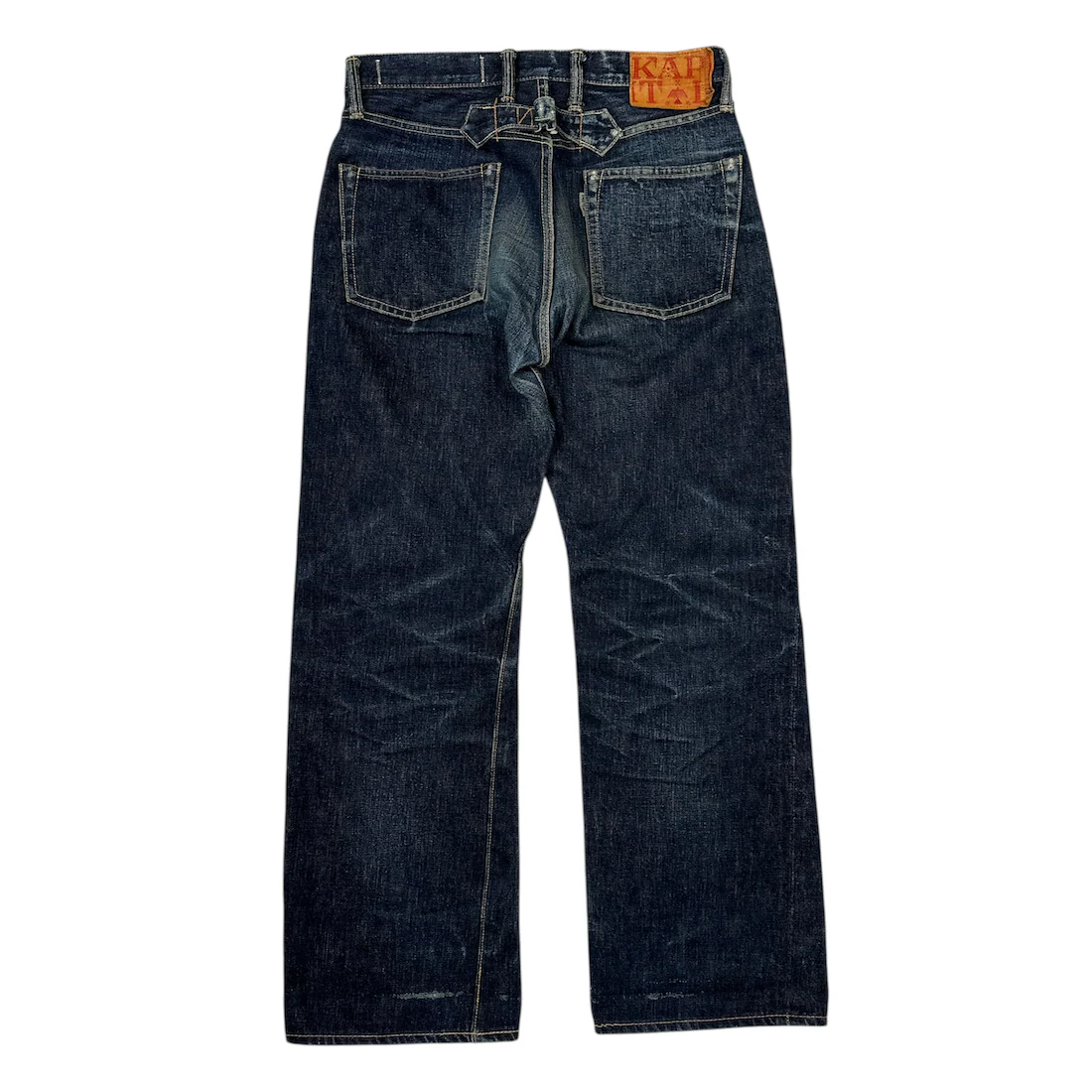 (29) KAPITAL BACK CINCH SELVEDGE DENIM - Image 2