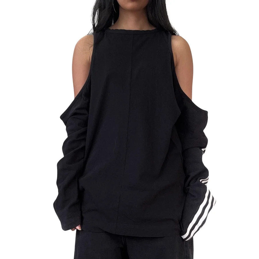 (2XS) ADIDAS Y-3 OPEN SHOULDER TOP - Image 2