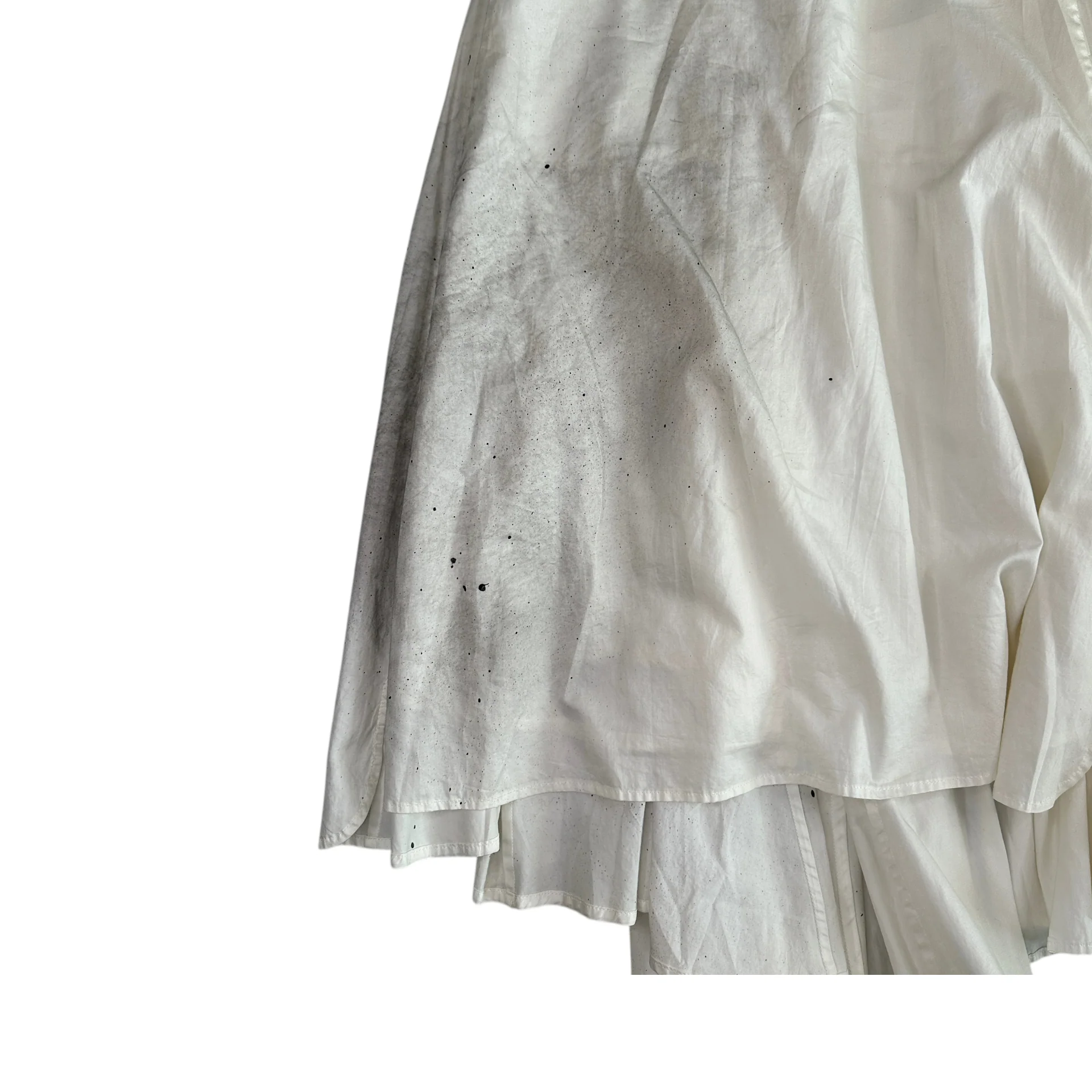 (36) MAISON MIHARA YASUHIRO SKIRT - WHITE - Image 6