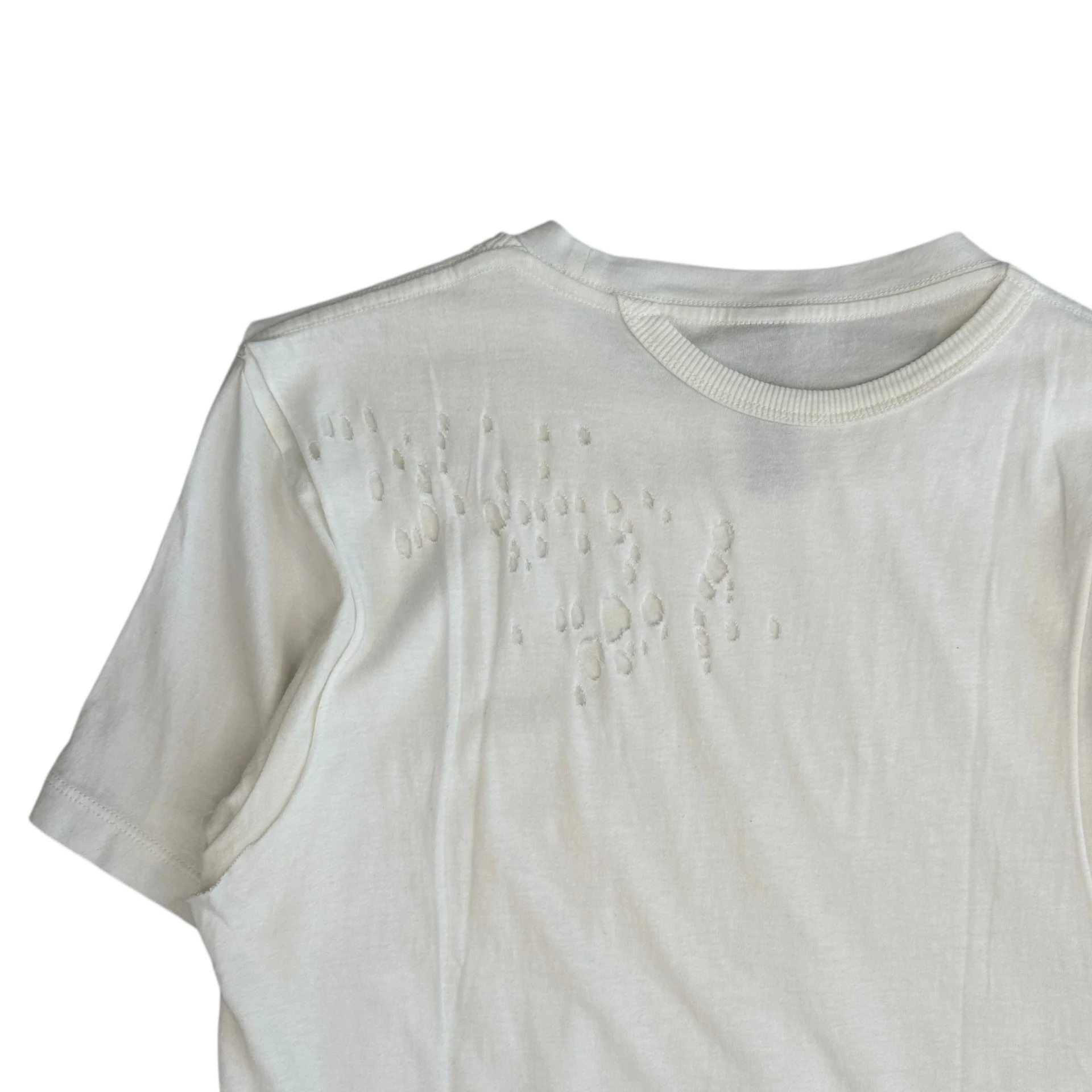 (44) MAISON MIHARA YASUHIRO DOUBLE-LAYER DISTRESSED T-SHIRT - Image 5