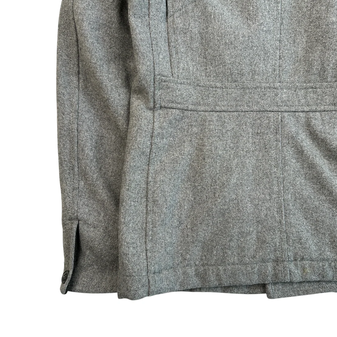 (46) NICOLE CLUB FOR MEN WOOL-BLEND PEA COAT - GREY - Image 5