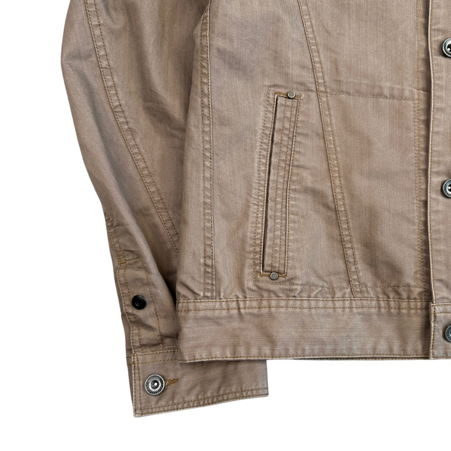(48) NICOLE CLUB FOR MEN TRUCKER DENIM JACKET - BEIGE - Image 4