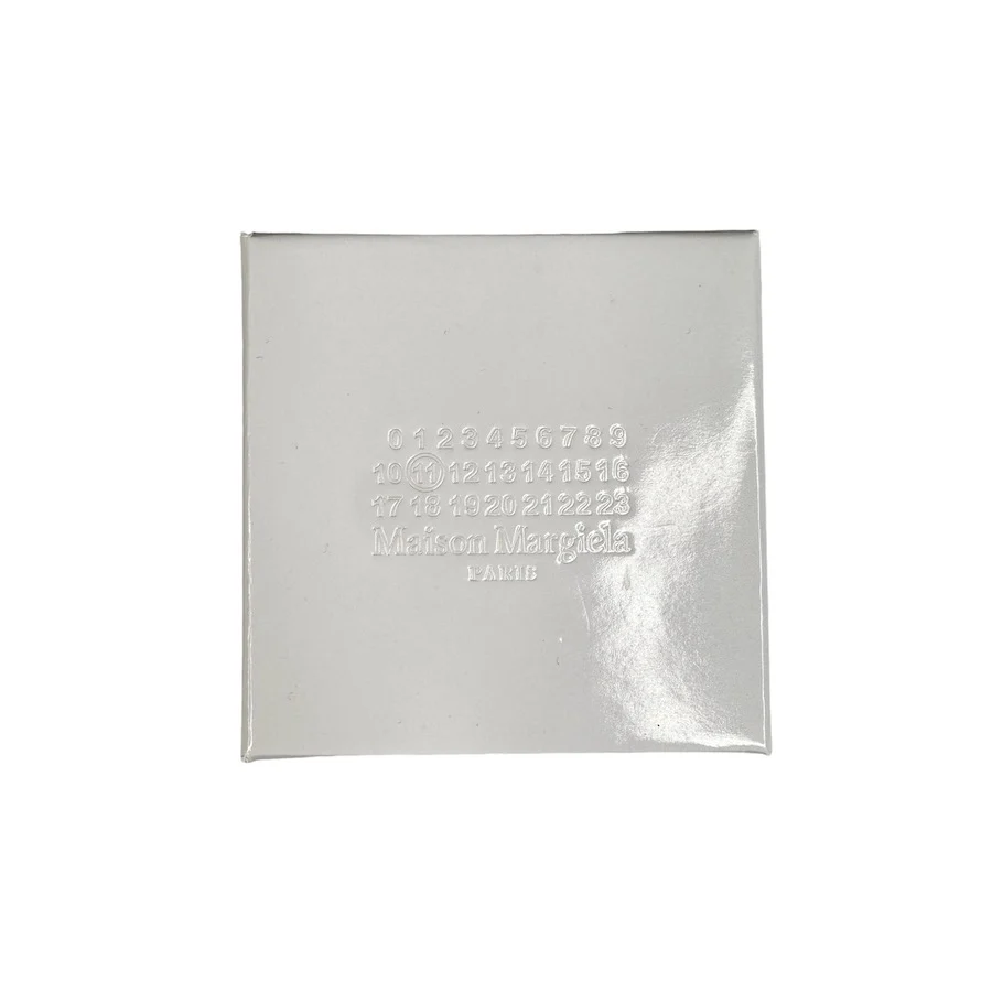 (9) MAISON MARGIELA "11" LOGO BAND MATTE SILVER RING - Image 4