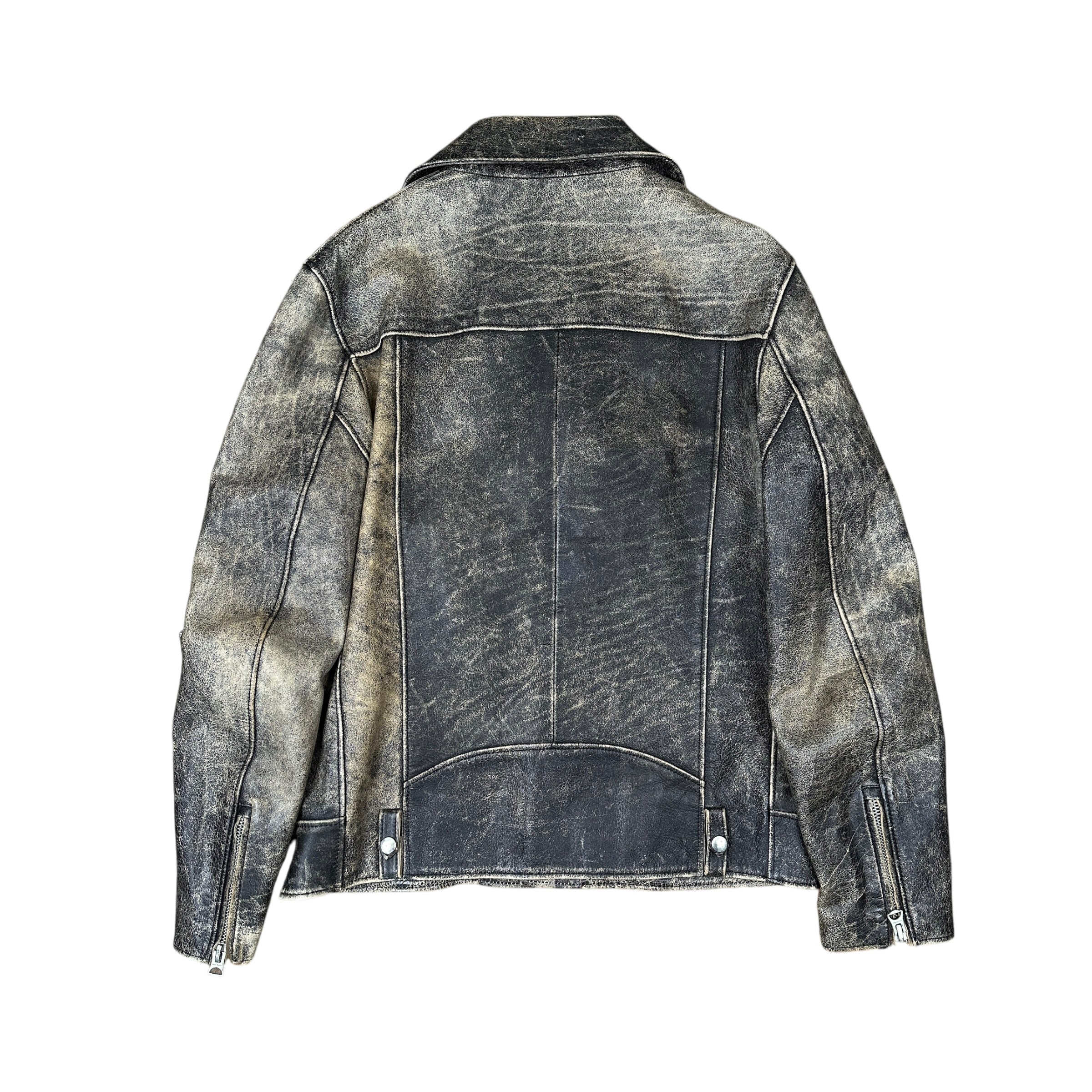 ACNE STUDIOS VINTAGE-FINISH LEATHER JACKET - Image 3