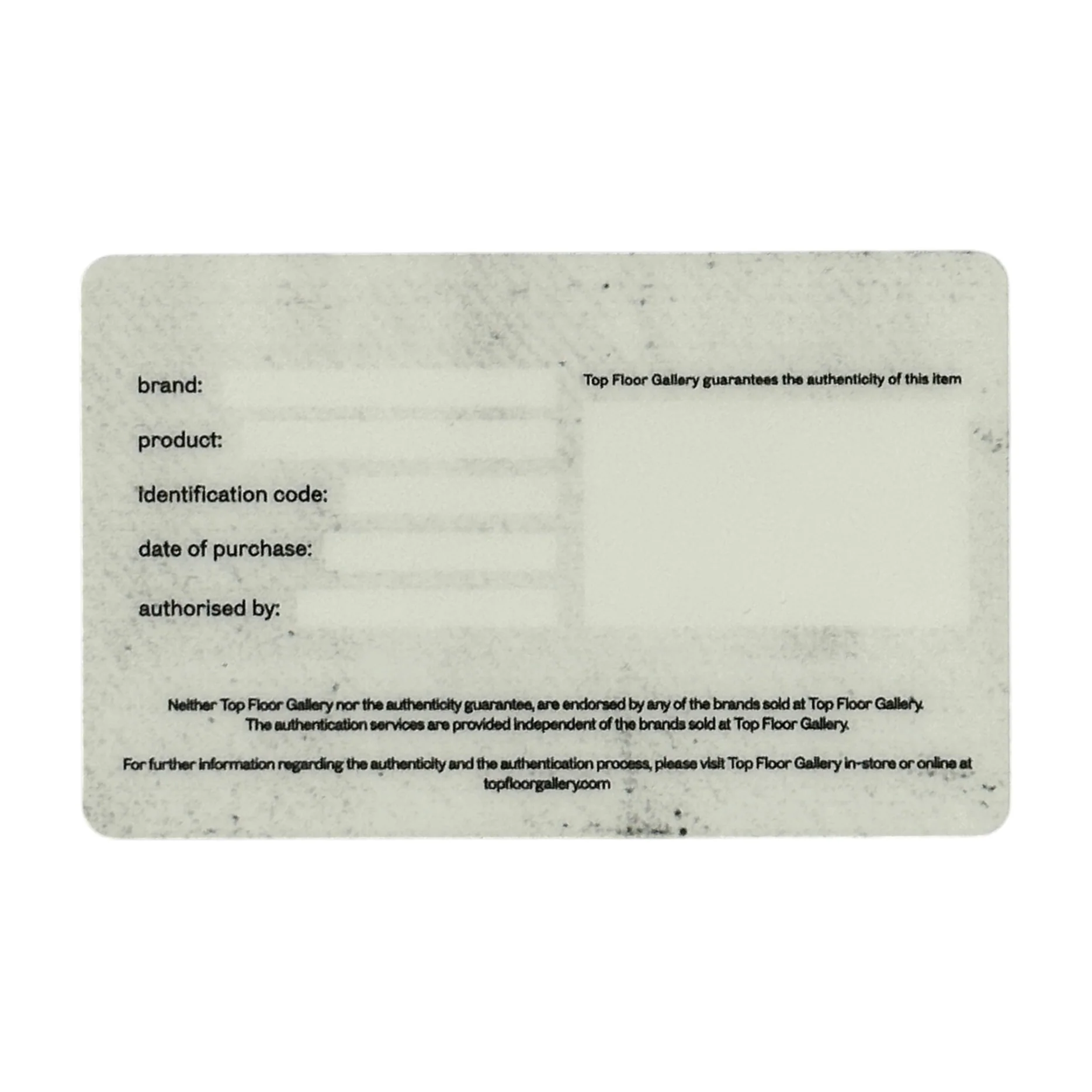 Authenticity Card - Image 2