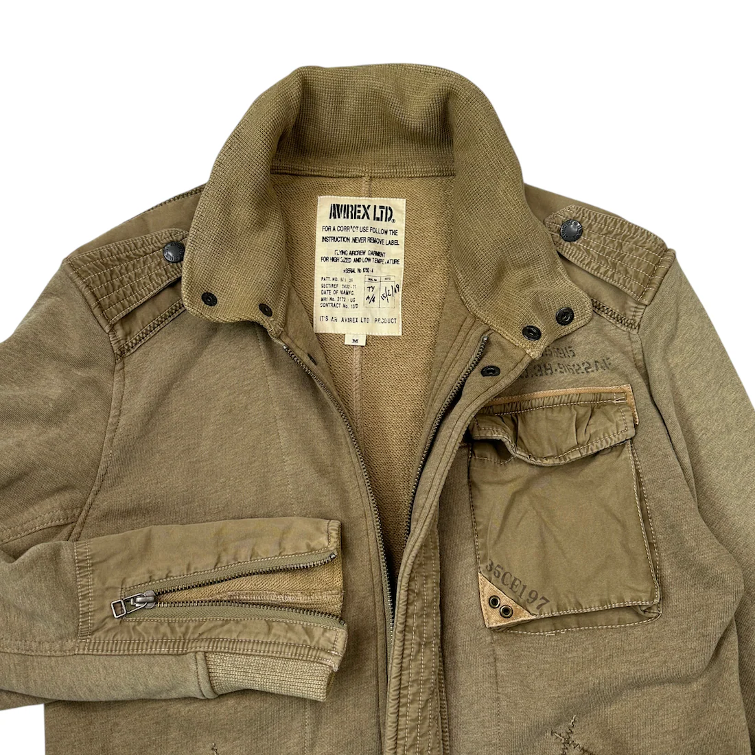 AVIREX COTTON-NYLON MILITARY FLIGHT JACKET - Image 4