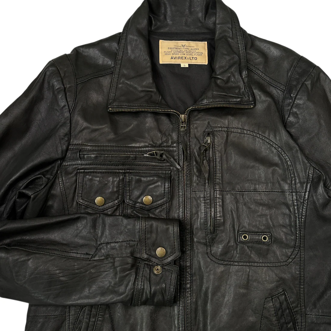 AVIREX LEATHER FLIGHT JACKET - Image 3