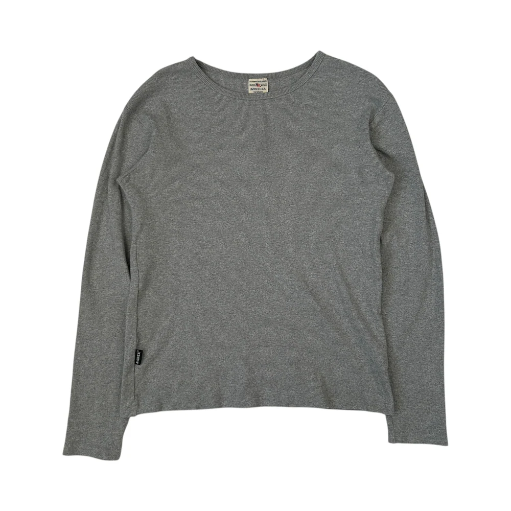 AVIREX LONG SLEEVE TOP - GREY
