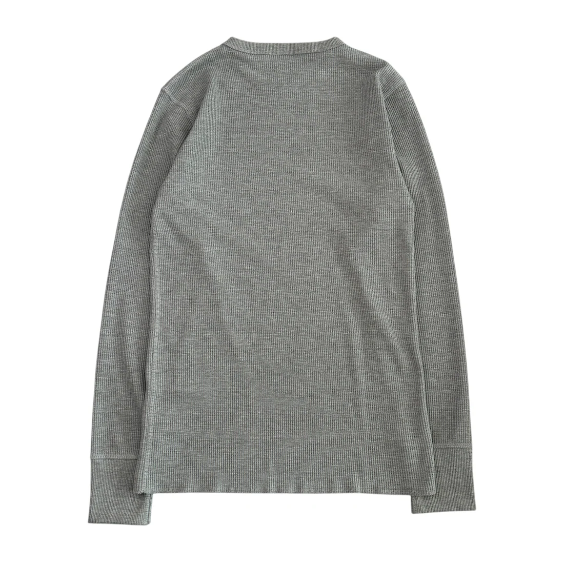 AVIREX WAFFLE LONG SLEEVE TOP - GREY - Image 2
