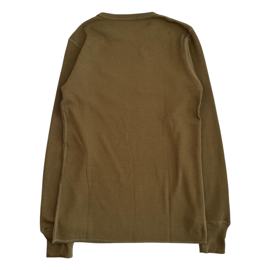 AVIREX WAFFLE LONG SLEEVE TOP - OLIVE - Image 2
