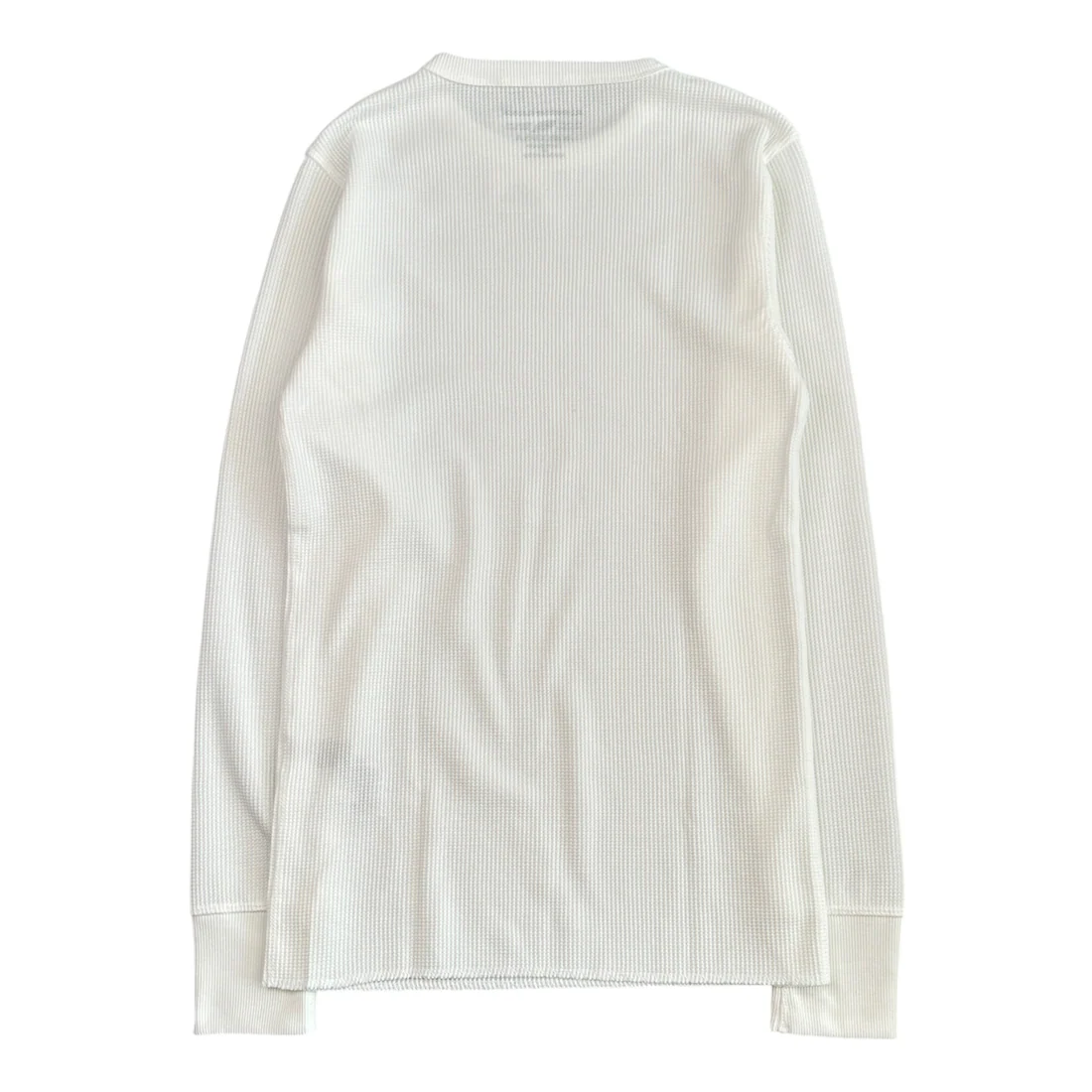 AVIREX WAFFLE LONG SLEEVE TOP - WHITE - Image 2