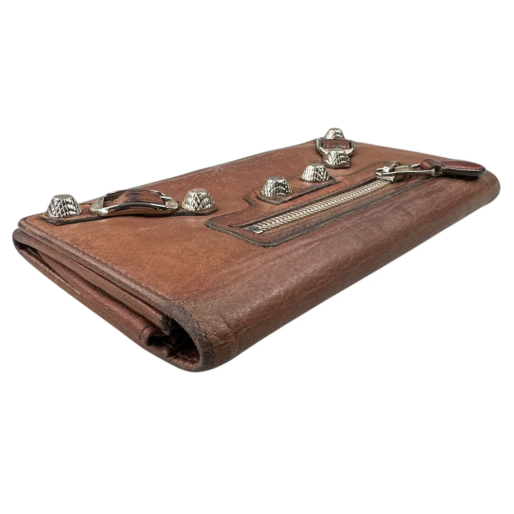BALENCIAGA MOTORCYCLE WALLET - BROWN - Image 7