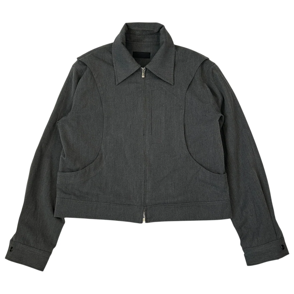 BAOVICTO COLLARED JACKET - GREY