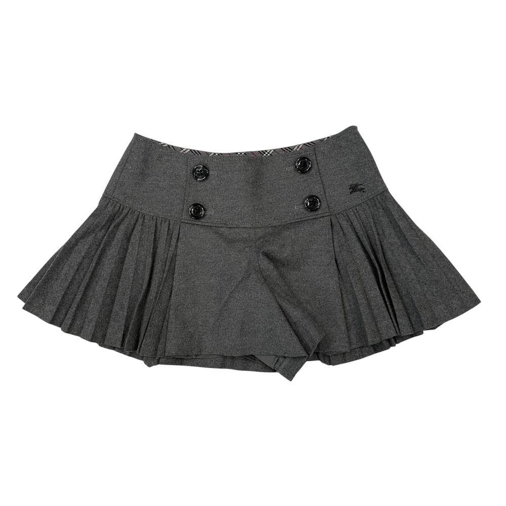 (38) BURBERRY BLUE LABEL WOOL BLEND SKIRT