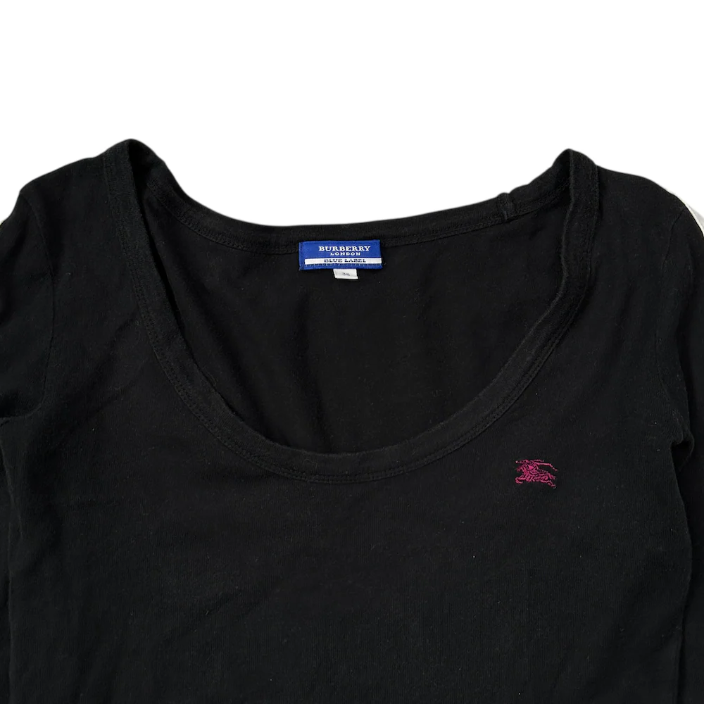 BURBERRY BLUE LABEL LONG SLEEVE - BLACK / WHITE - Image 2