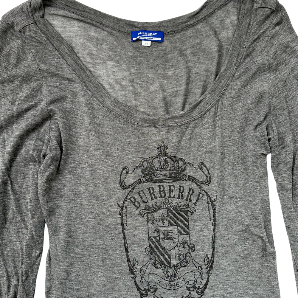 BURBERRY BLUE LABEL LONG SLEEVE TOP - Image 2