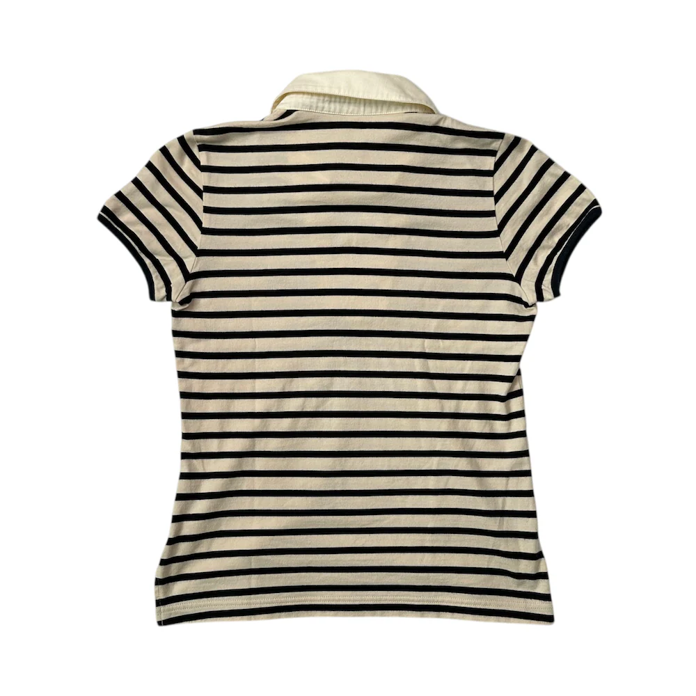 BURBERRY BLUE LABEL STRIPED POLO SHIRT - Image 2