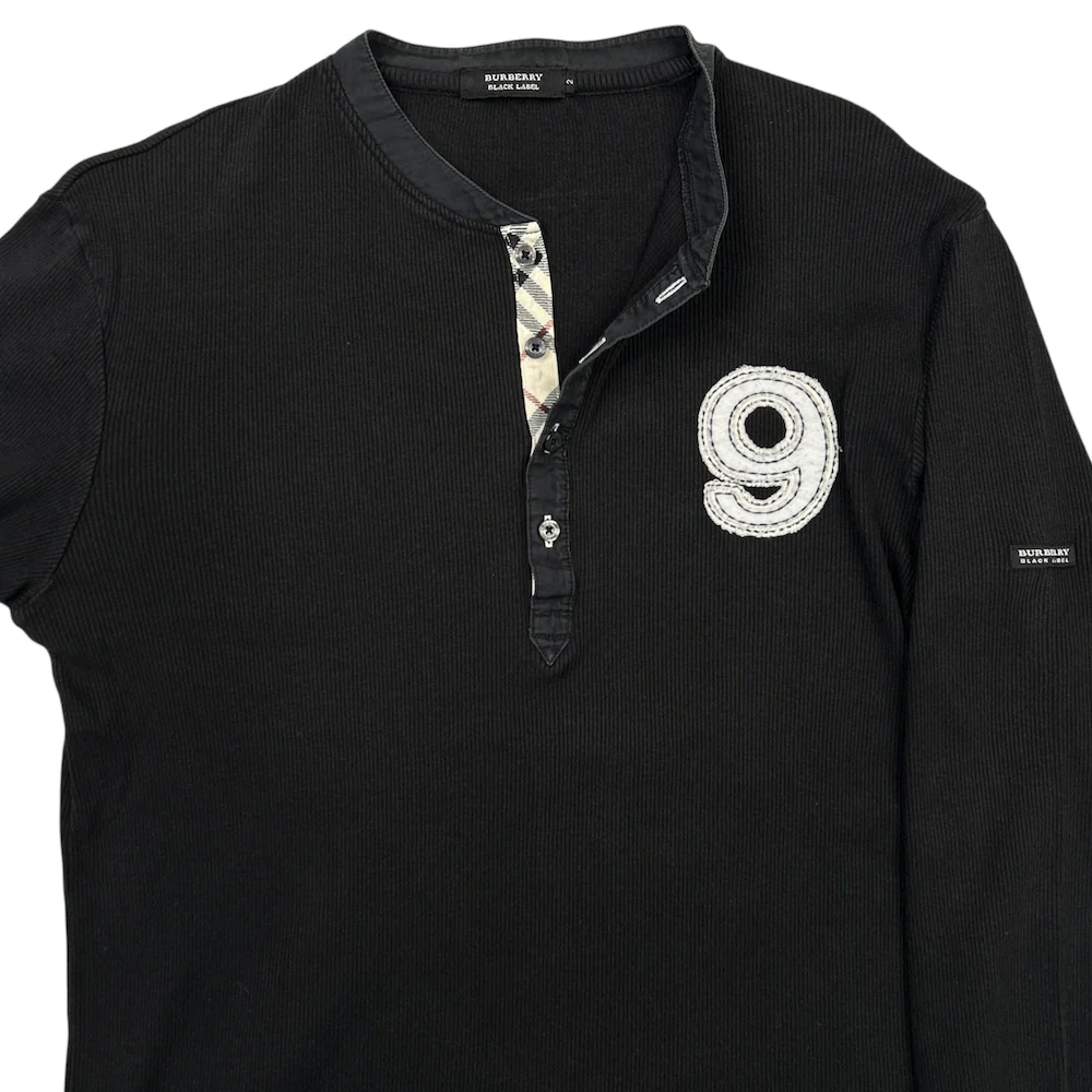 (2) BURBERRY BLACK LABEL HENLEY LONG SLEEVE - Image 3