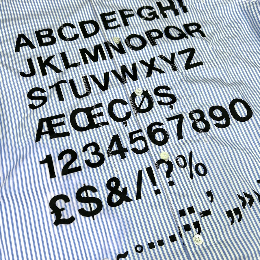 JUNYA WATANABE COMME DES GARÇONS ALPHABET SHIRT (2020) - Image 4