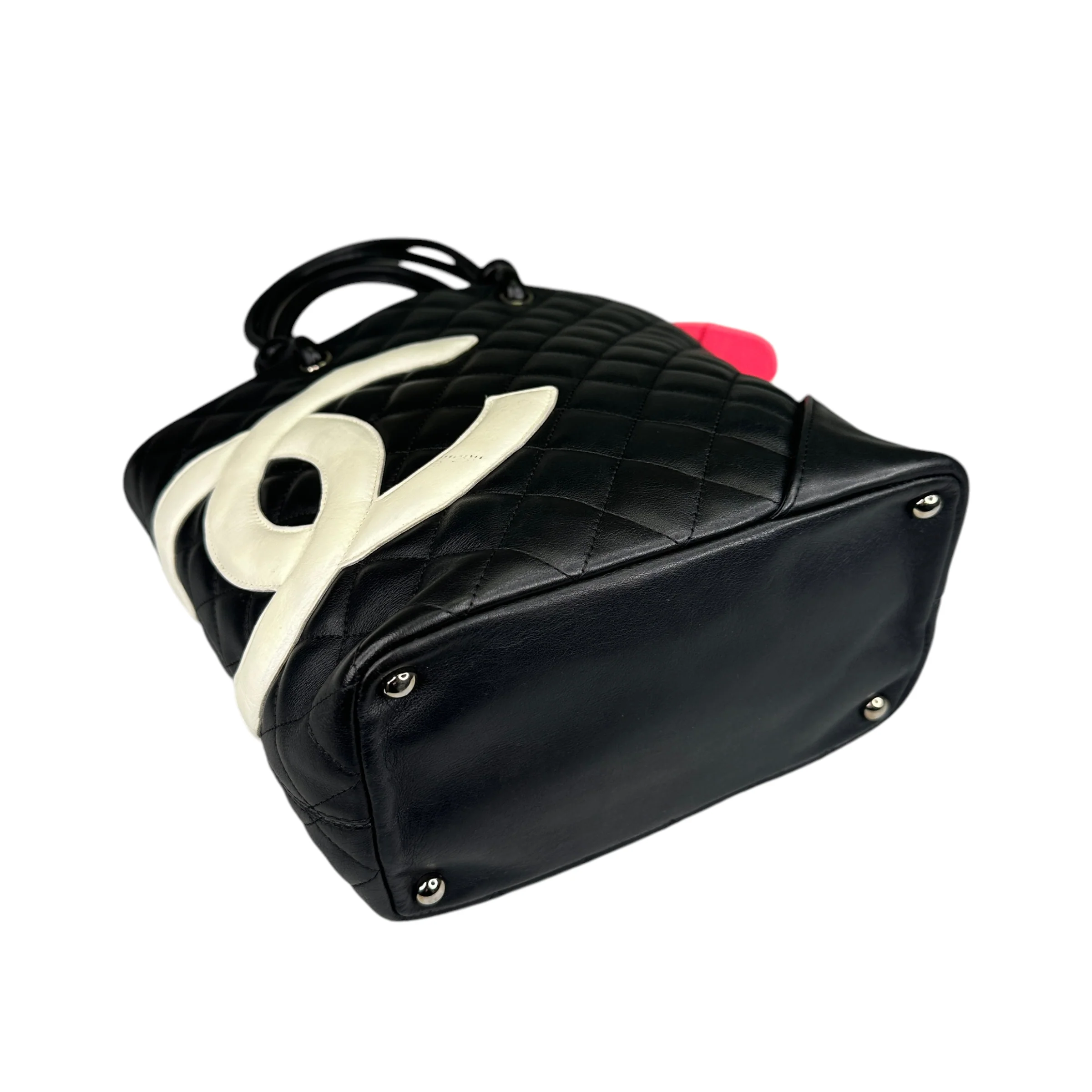 CHANEL CAMBON LINE TOTE BAG - BLACK / WHITE - Image 3