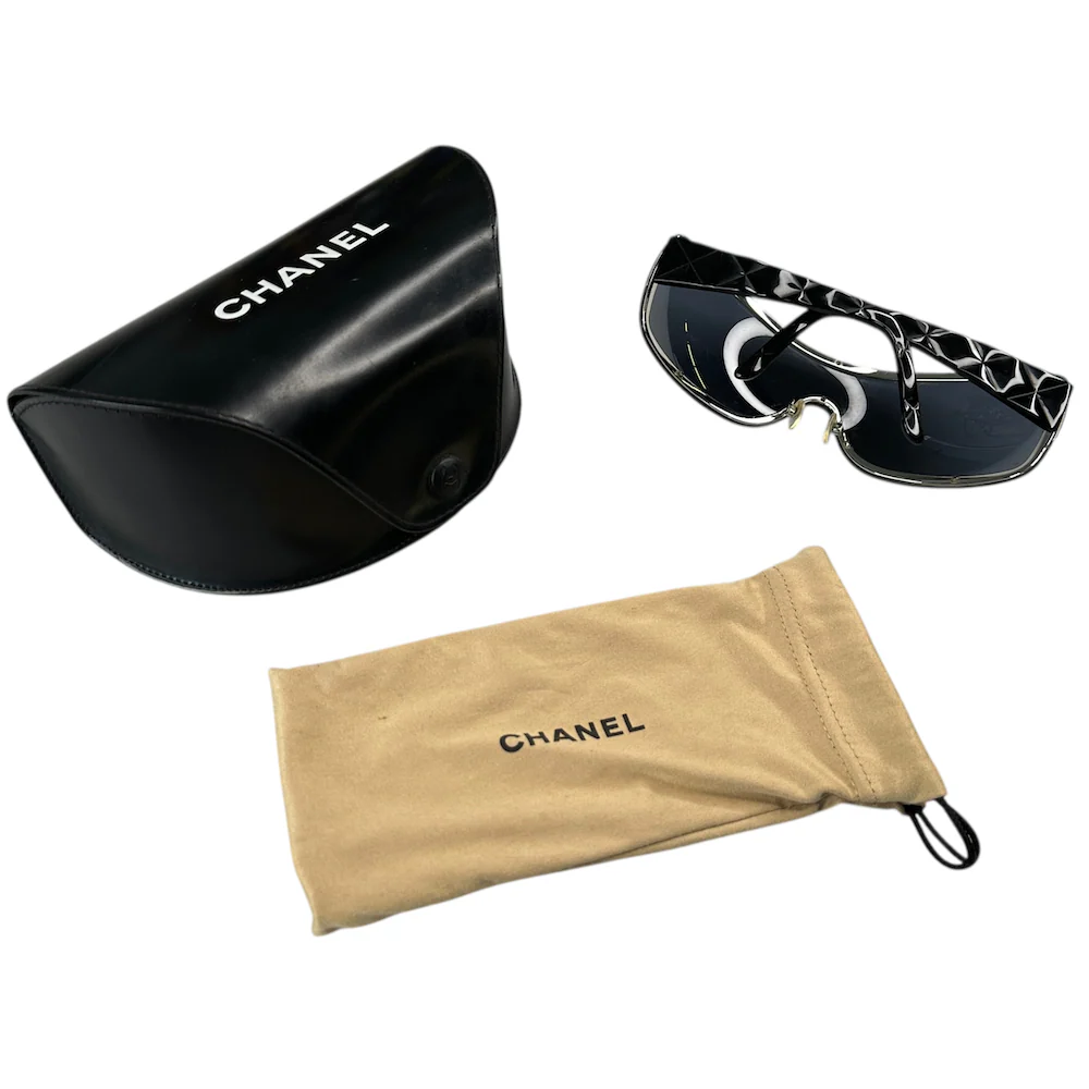 CHANEL C.127/87 SHIELD SUNGLASSES - Image 9