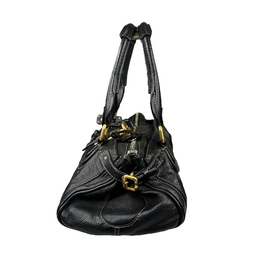 CHLOE BLACK LEATHER PADDINGTON BAG 3HF8-0 - Image 3