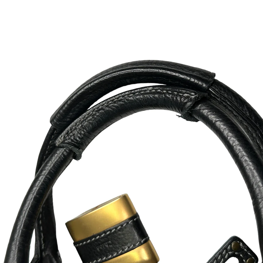 CHLOE BLACK LEATHER PADDINGTON BAG 3HF8-0 - Image 6