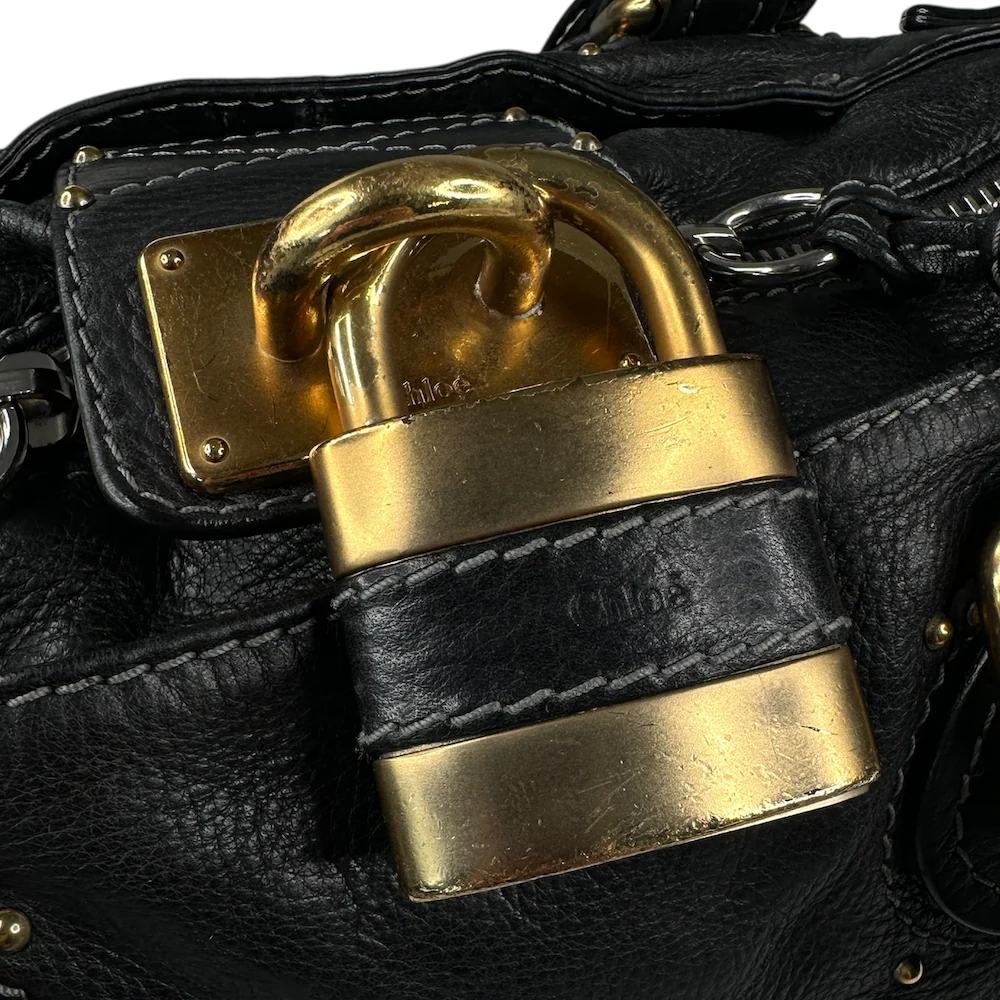 CHLOE PADDINGTON BAG - BLACK - Image 4