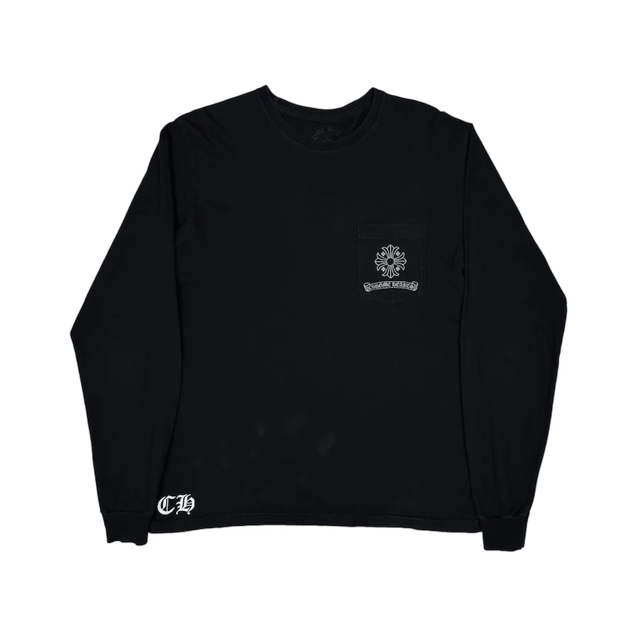 CHROME HEARTS CROSS STENCIL POCKET LONG SLEEVE - Image 2