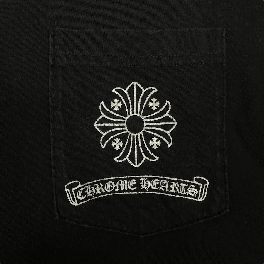CHROME HEARTS CROSS STENCIL POCKET LONG SLEEVE - Image 4