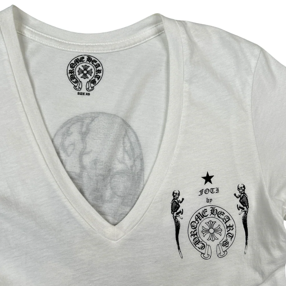 CHROME HEARTS FOTI V-NECK T-SHIRT - Image 3