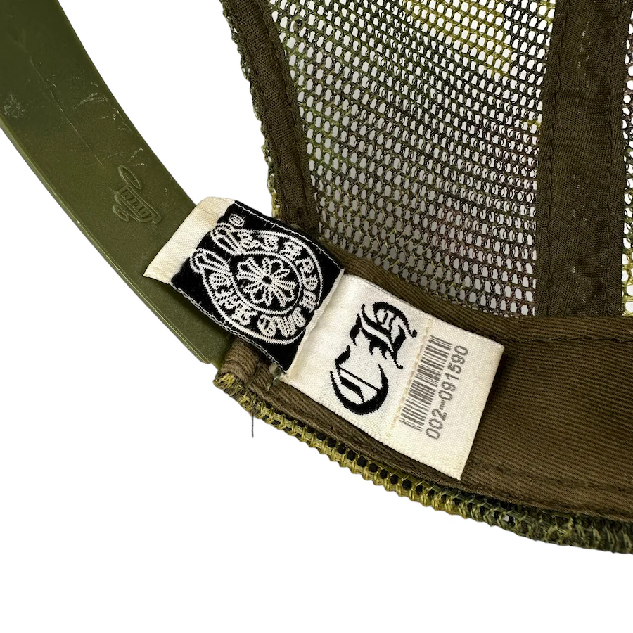 CHROME HEARTS HOLLYWOOD F*CK CAMO TRUCKER HAT - Image 5