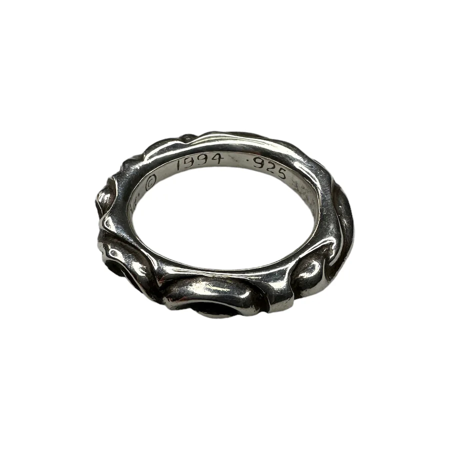 CHROME HEARTS SCROLL BAND RING - 925 STERLING SILVER - Image 2