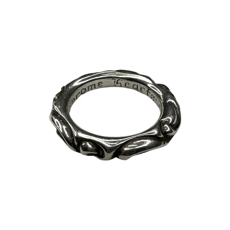 CHROME HEARTS SCROLL BAND RING - 925 STERLING SILVER - Image 3