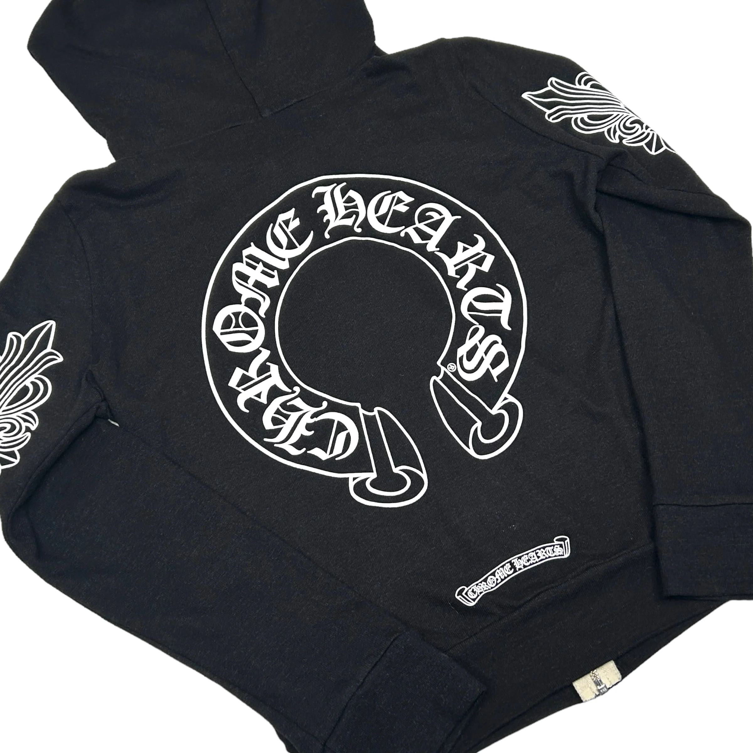 CHROME HEARTS ZIP HOODIE - BLACK - Image 4