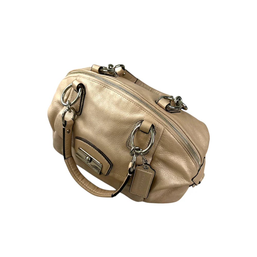 COACH LEATHER BOWLING BAG - Image 5