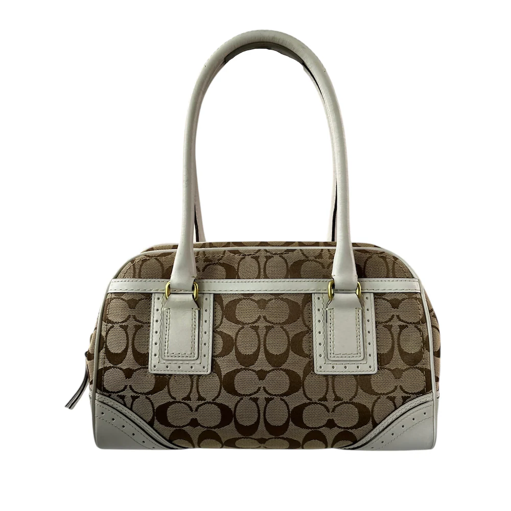 COACH SIGNATURE CANVAS SHOULDER BAG - Image 2
