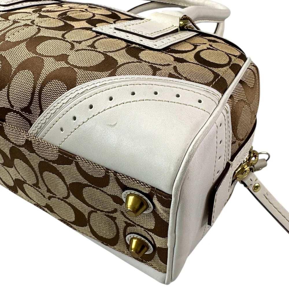 COACH SIGNATURE CANVAS SHOULDER BAG - Image 7