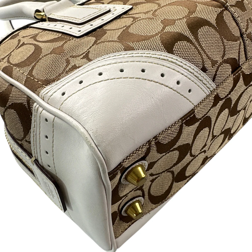 COACH SIGNATURE CANVAS SHOULDER BAG - Image 8