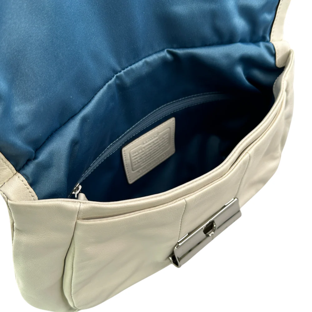 COACH BEIGE LEATHER SHOULDER BAG - Image 4