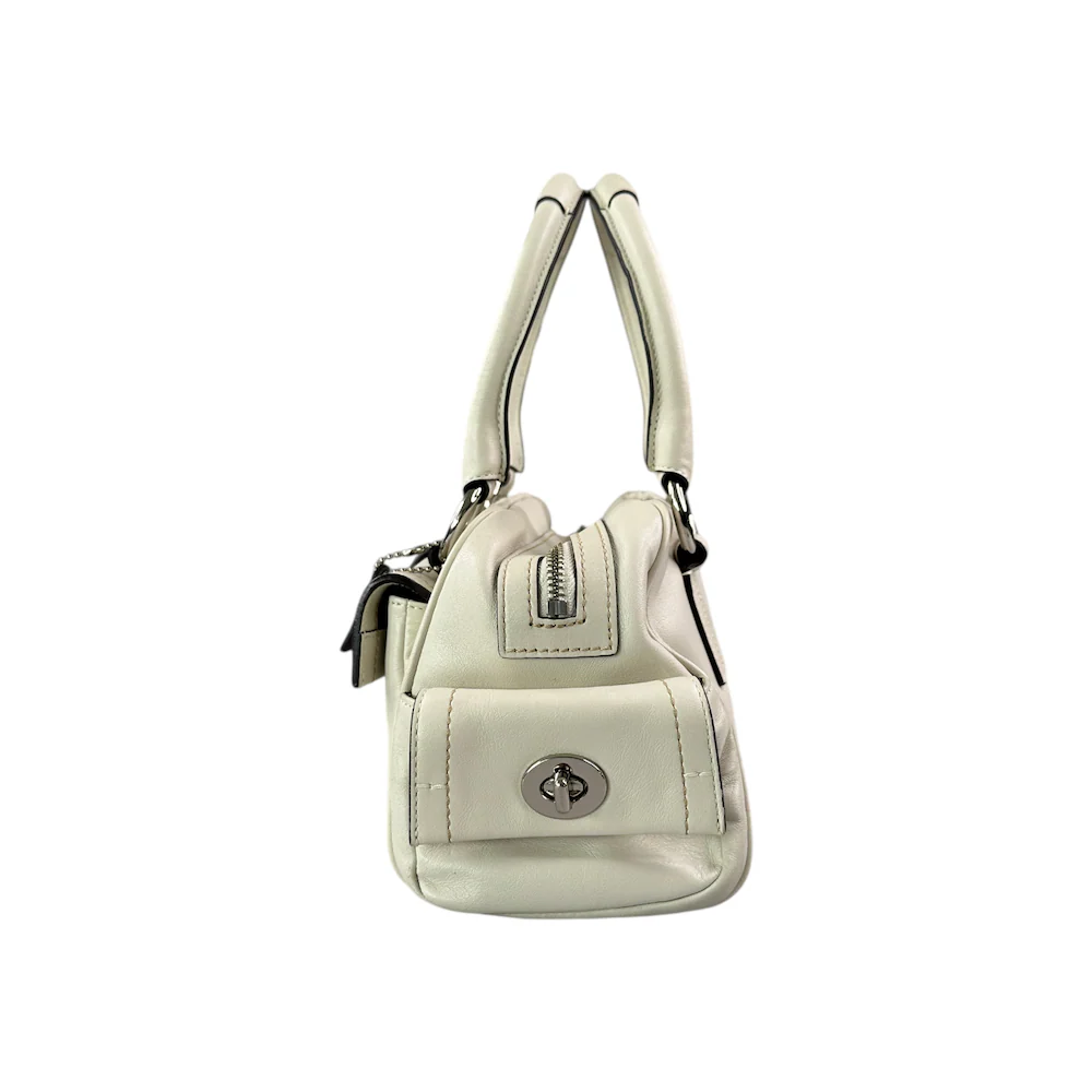 COACH LEATHER SOHO BAG - CREAM - Image 2