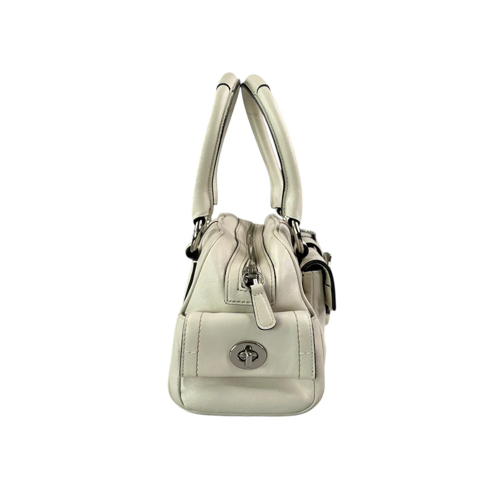 COACH LEATHER SOHO BAG - CREAM - Image 3