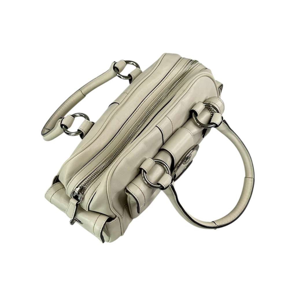 COACH LEATHER SOHO BAG - CREAM - Image 4