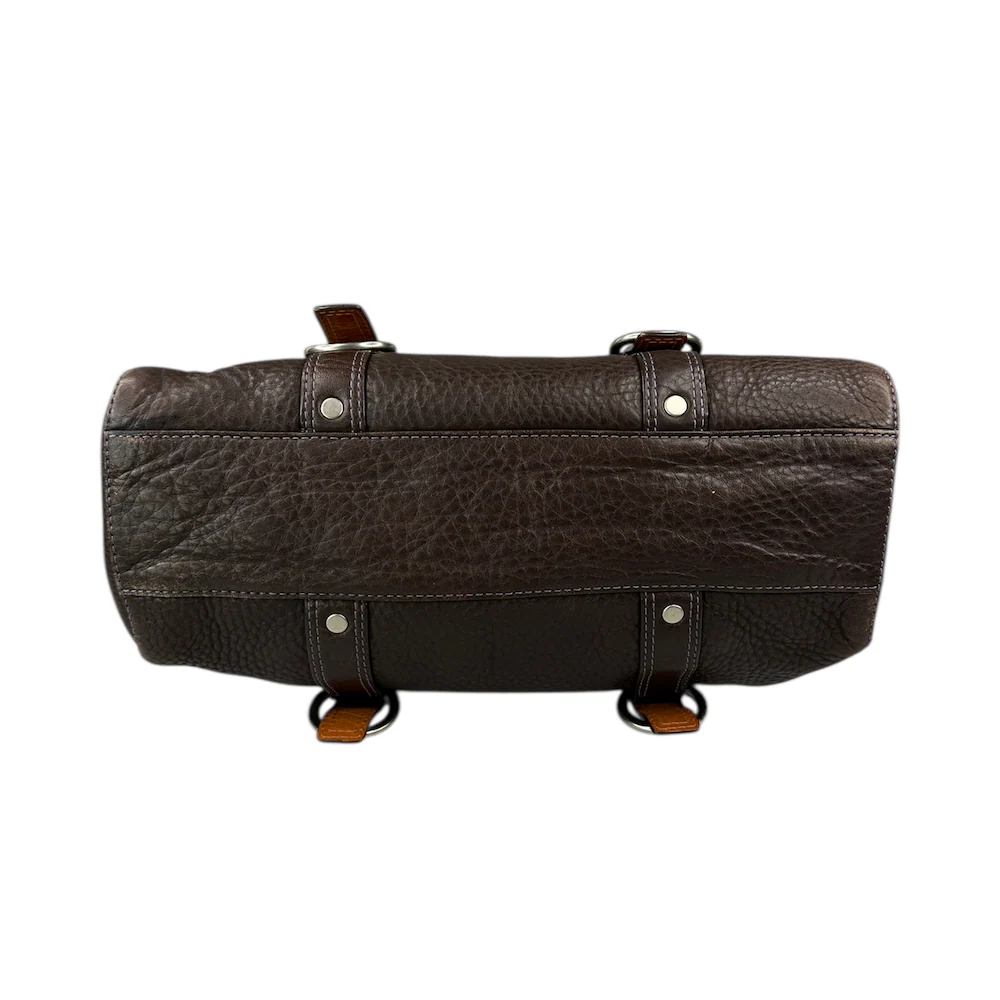 COACH PEBBLED LEATHER SHOULDER BAG - BROWN - Image 3